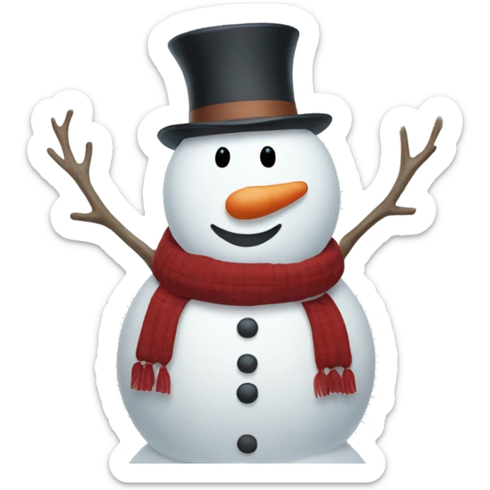 snowman sticker