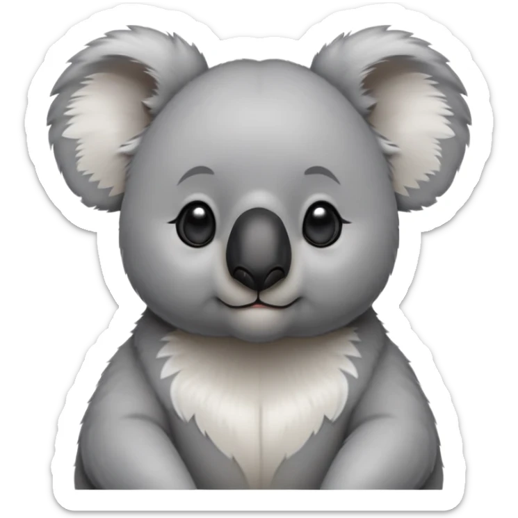 cinematic-noble-koala-portrait-emoji,-poised-and-regal,-with-a-stocky,-cuddly-build-and-a-plush,-well-groomed-grey-fur,-large-round-ears-and-a-distinctive-big-black-nose,-deep-set-soulful-dark-eyes,-simplified-yet-sharp-and-sophisticate sticker