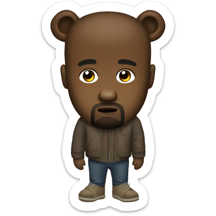 Kanye west bear sticker