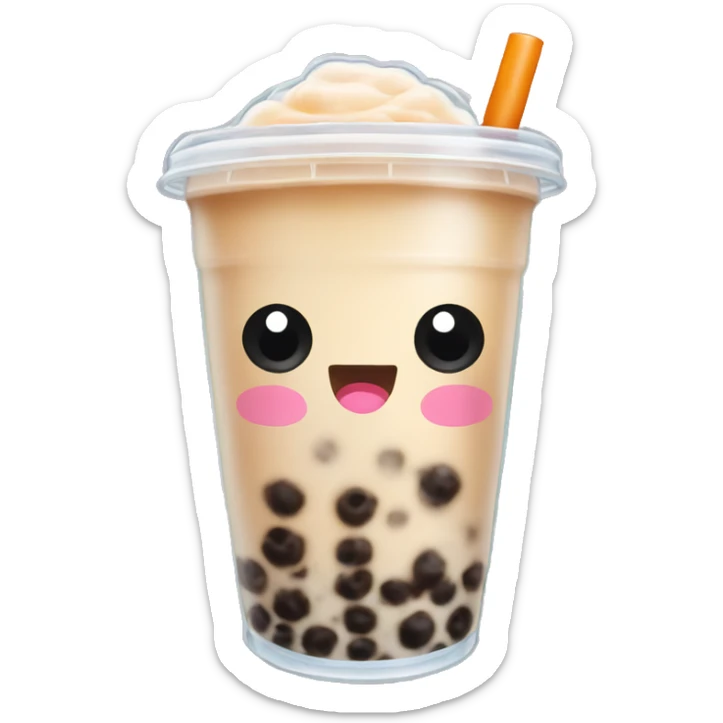Bubble tea sticker