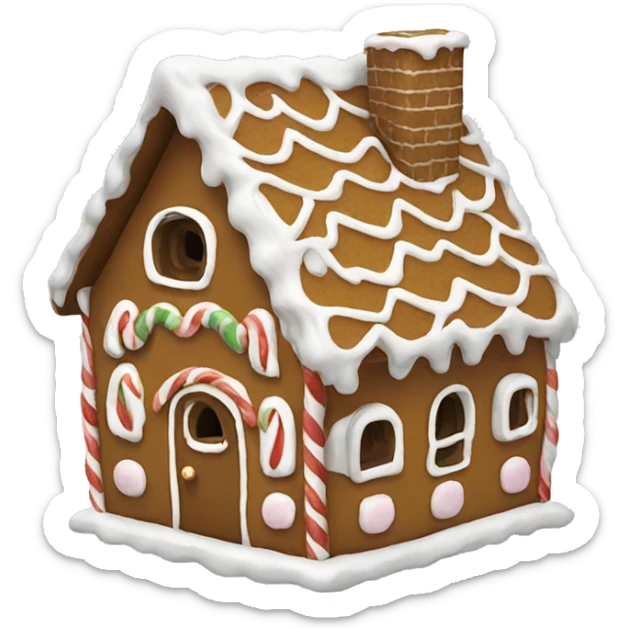 gingerbread house sticker