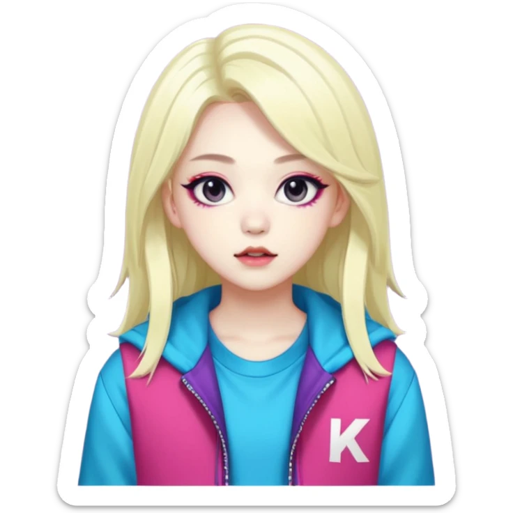  portrait-of-a-monster-k-pop-idol,-wearing-a-stylish-streetwear-outfit-with-layered-colorful-clothing-makeup,- sticker