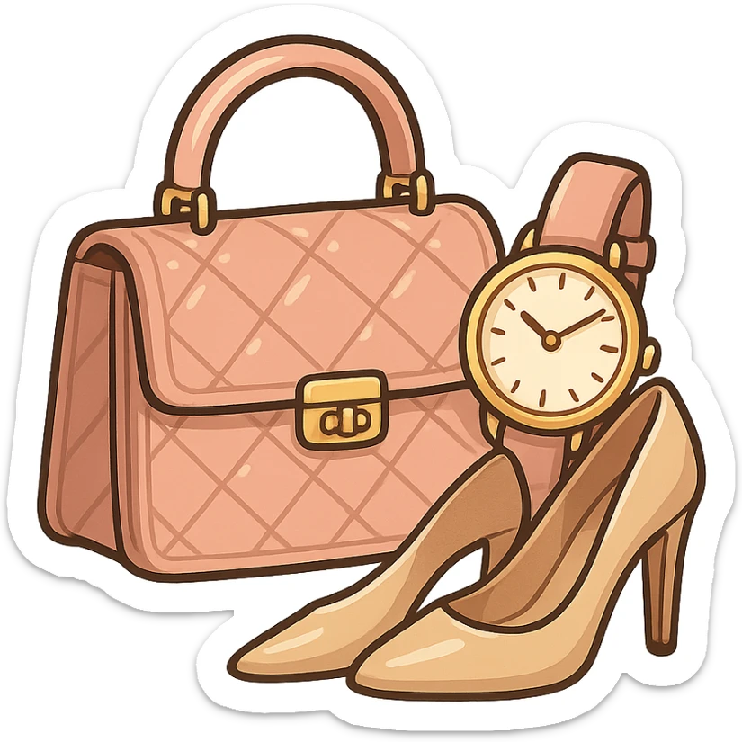 Women’s luxury Handbags, women’s watches and women’s shoes  sticker