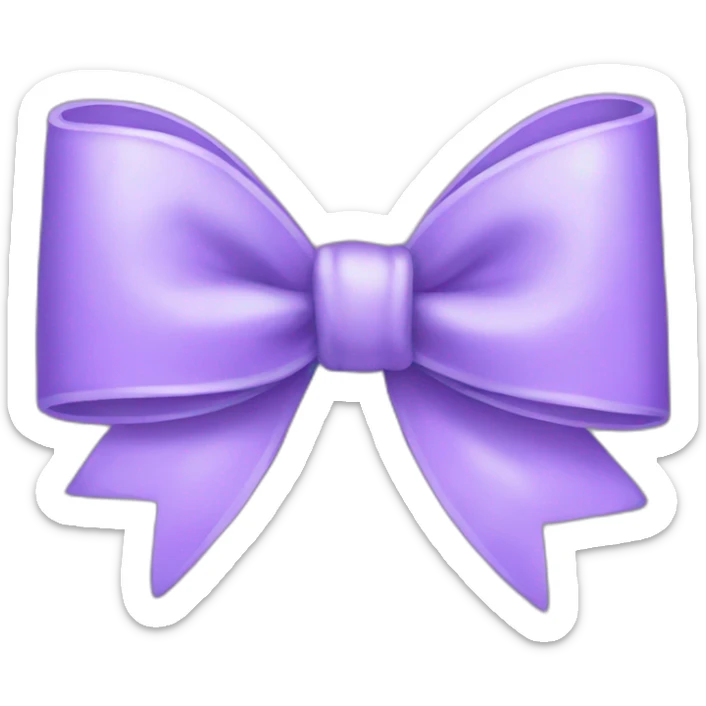 lilac bow sticker
