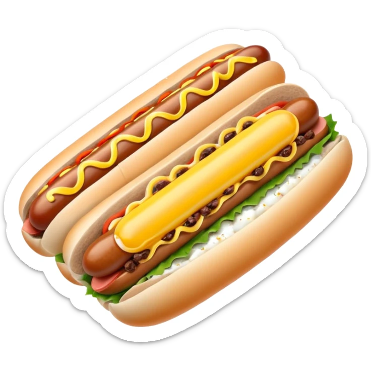 steamed ground pork with raisins, sliced boiled egg, and hotdog wrapped in foil sticker