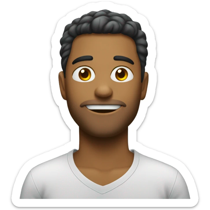 Emoji apaixonado mais muito muito muito apaixonado com vários corações em volta e muito emocionado por estar apaixonado  sticker