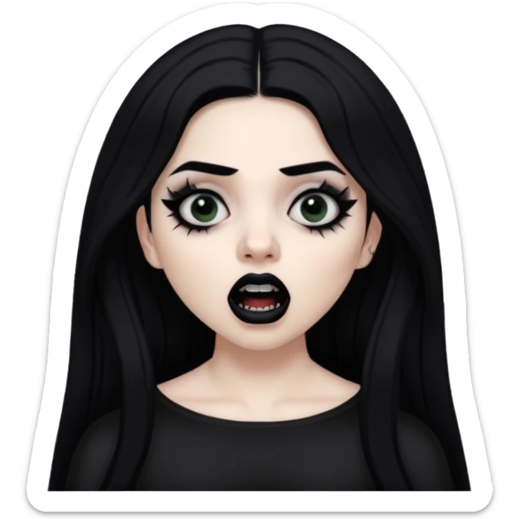 Mexican goth girl can’t sleep and yells about new suicideboy album
 sticker