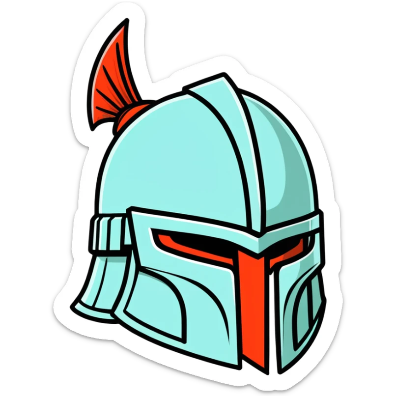 Casco de gerrero sticker