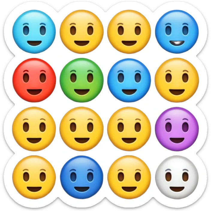 crie emojis para uma comunidade do discord sem fazer ou pegar algo pronto quero algo diferente esses que vc esta fazendo e mt ruim crie outros sticker