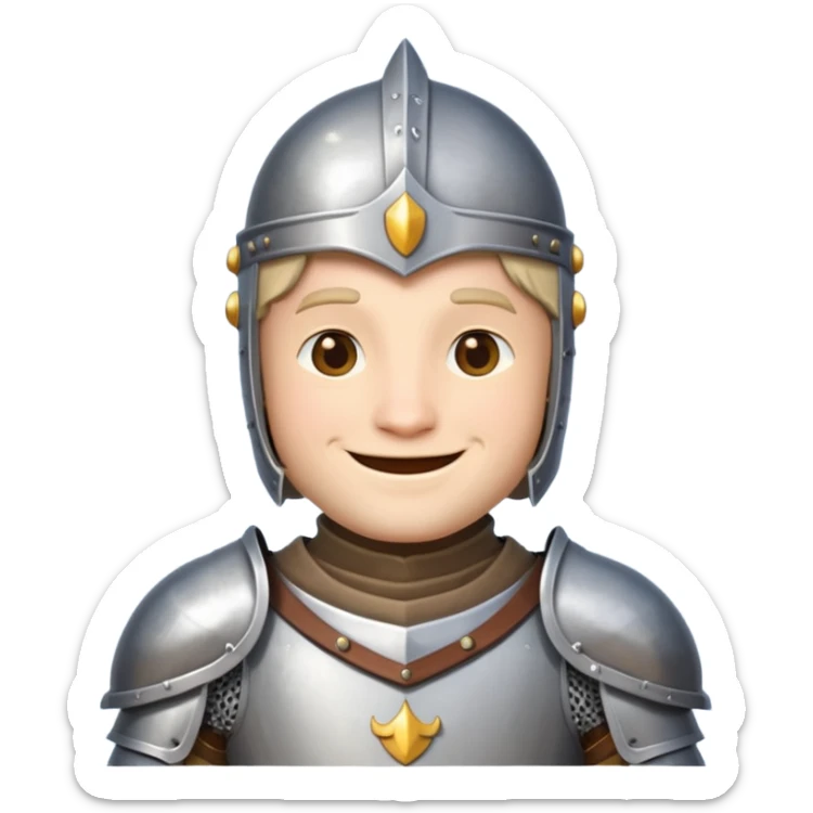 CLash-of-clans-aesthetic-friendly-knight-portrait-emoji-with-a-noble-armored sticker