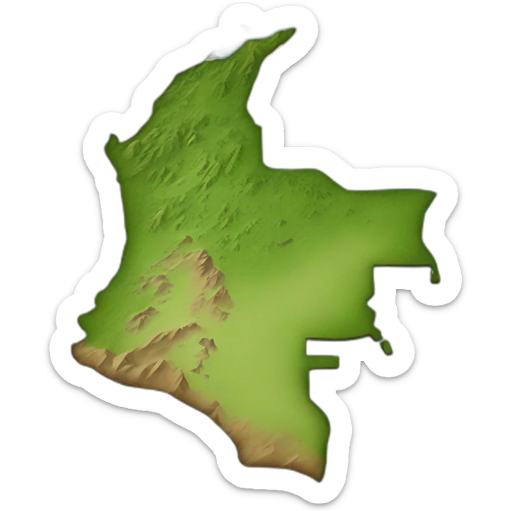 Colombian-map sticker