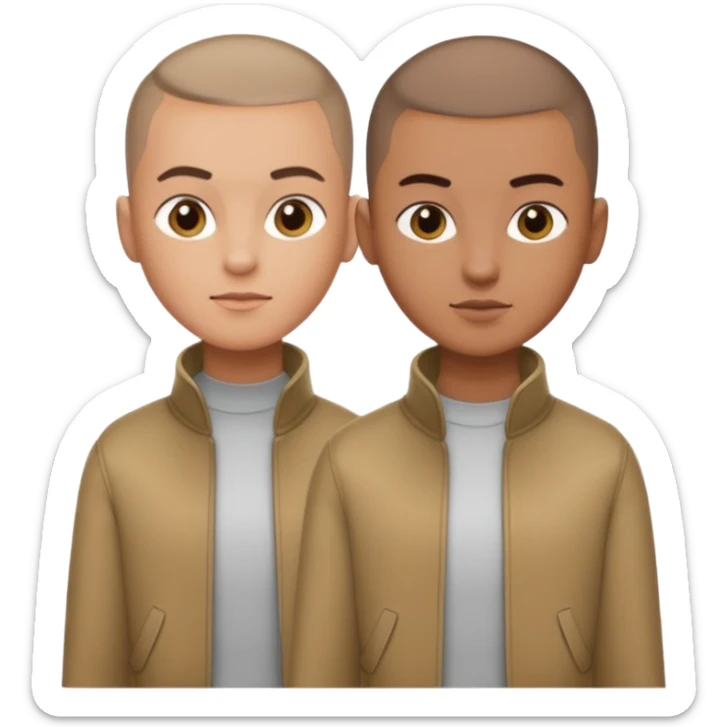 ((realistic photo style)), close-up portrait of the person with a clean buzz cut hairstyle, sharp fade on the sides, natural hair color, keep the same face, outfit, and pose, no background change sticker
