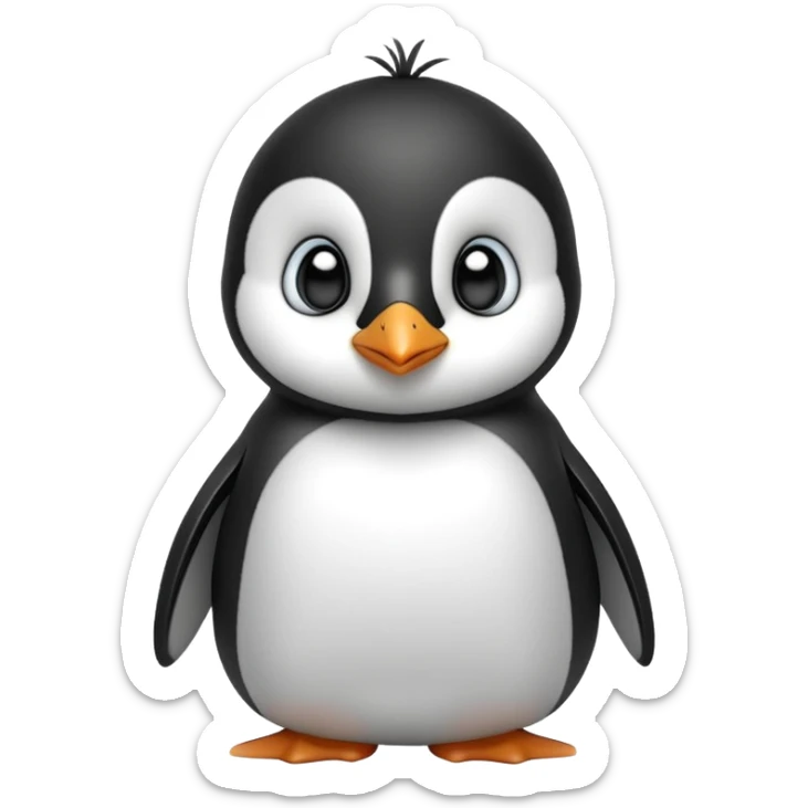 cinematic-noble-baby-penguin-portrait-emoji,-poised-with-an-air-of-innocent-regality,-featuring-soft,-downy-feathers-in-crisp-black-and-white-and-wide,-soulful-eyes,-simplified-yet-sharp-and-sophisticated-features,-highly-detailed,-glow (4) sticker