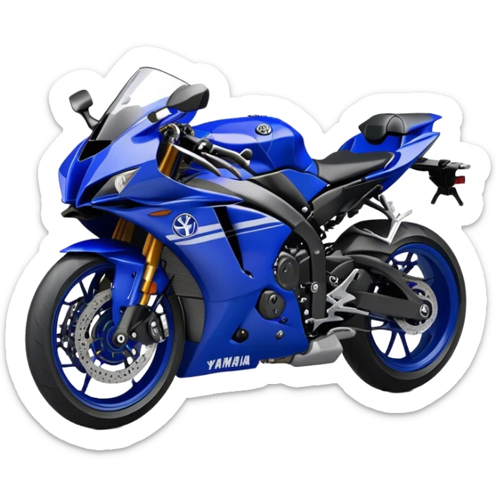 Yamaha YZF (Sportbike) - Yamaha YZF-R1 (Model Year: 2022) (Iconic colour: Blue) sticker