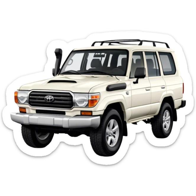 Toyota Land Cruiser - Toyota (Model Year: 2021) (Iconic colour: White) sticker