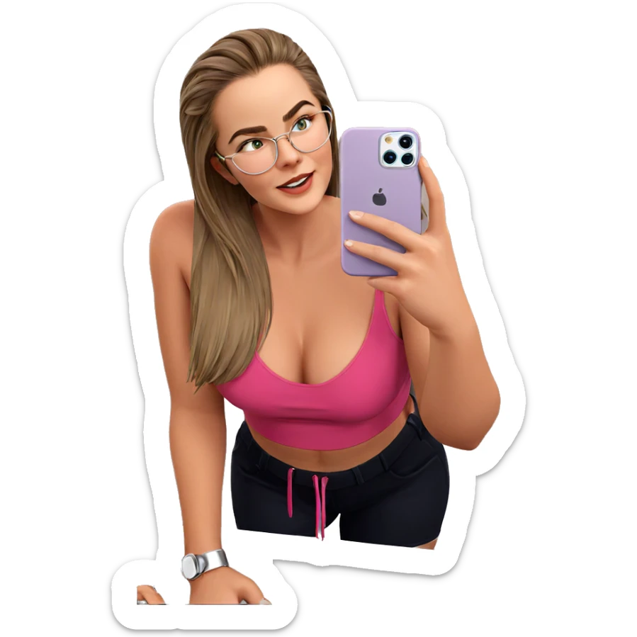 selfie of a girl sticker