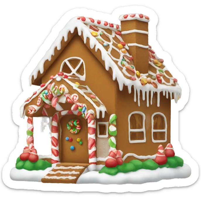 gingerbread house sticker