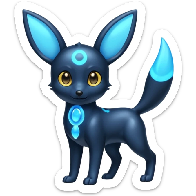 Blue Shiny Umbreon sticker