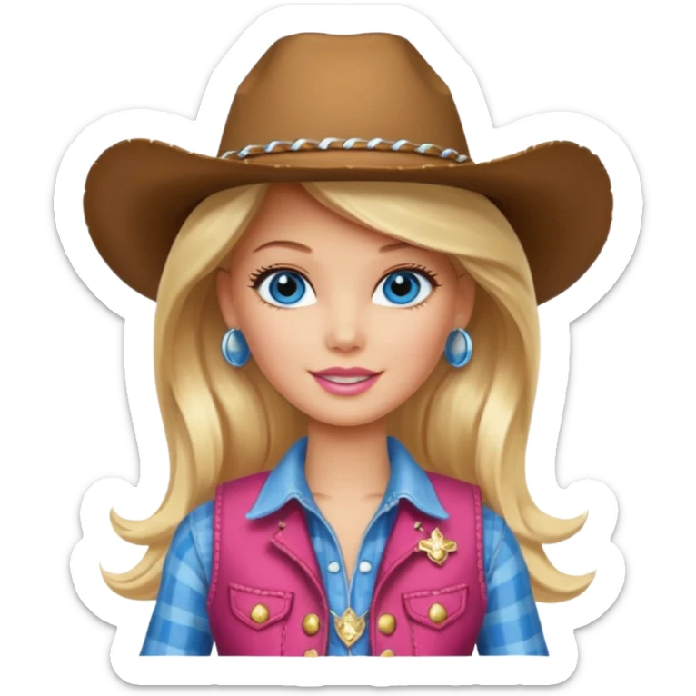 Barbie from the movie Disney Pixar's Toy Story  sticker