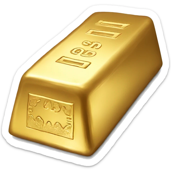 gold bar sticker