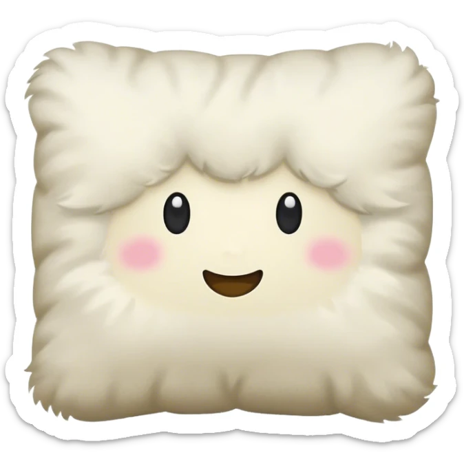 Sleepy pillow sticker