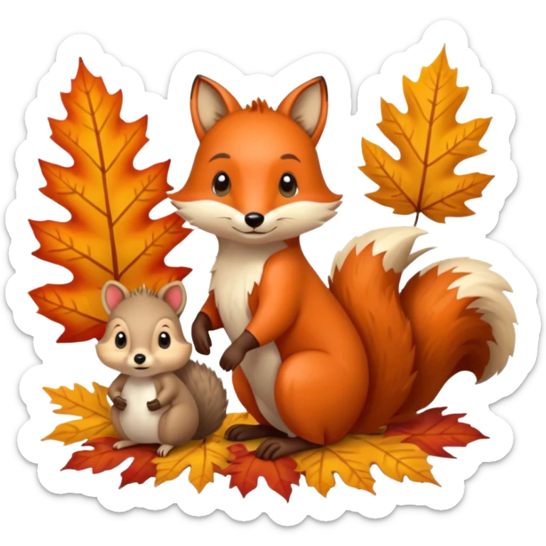 🍁🍂🦊🦔🐿 sticker