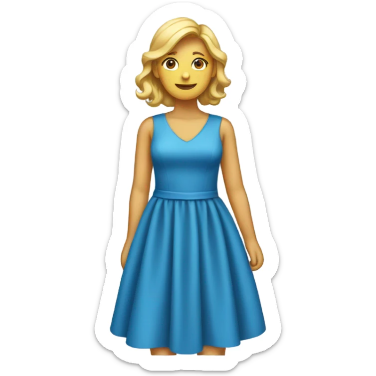 Blue dress  sticker