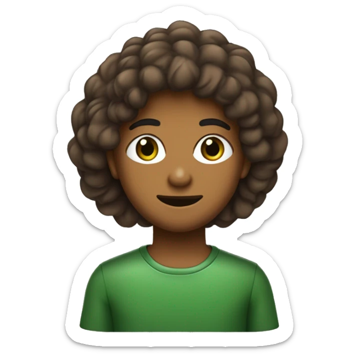 Jovem de cabelo marrom meio ruivo, branca, de olhos verdes. Batom cor de pêssego meio avermelhado sticker