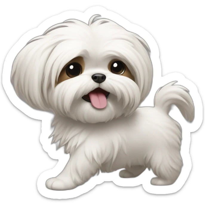 Shitzu qui danse sticker