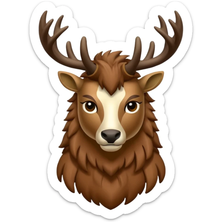 crea una mascota de equipo que sea un venado de cuerpo completo y lleve un chaleco con el nombre de telamon que en el chaleco diga telamon sticker