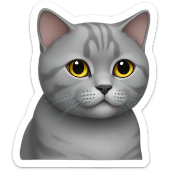 british shorthair cat sticker