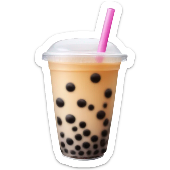 Bubble tea sticker