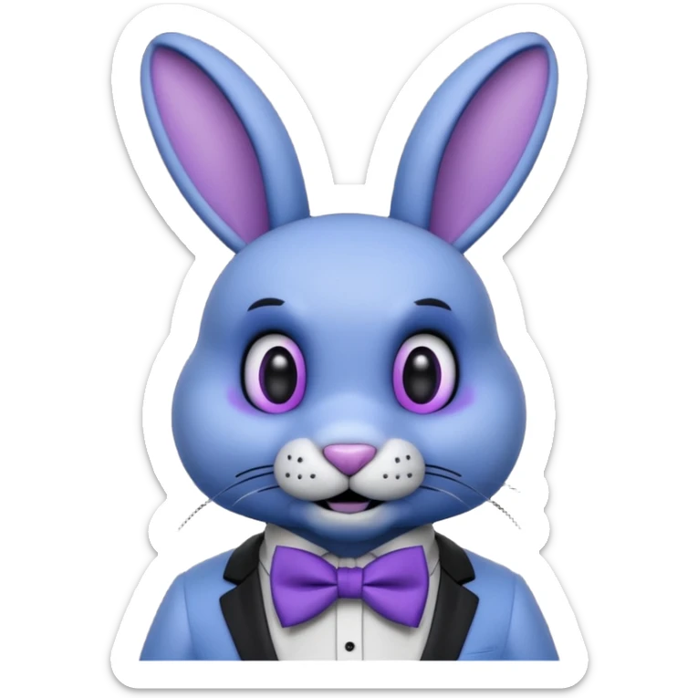 Bonnie(blue) from the Five Nights At Freddy's movie sticker