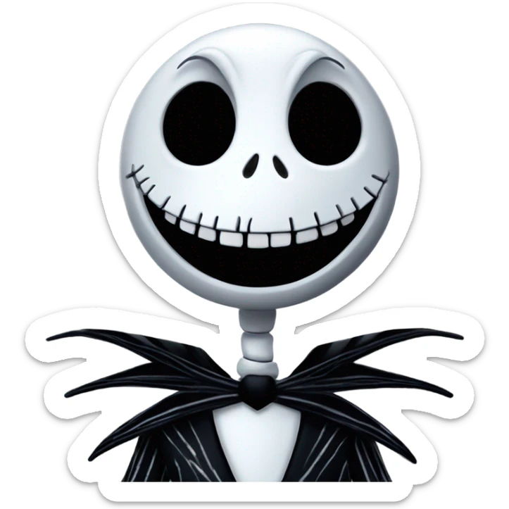 Happy Jack Skellington sticker