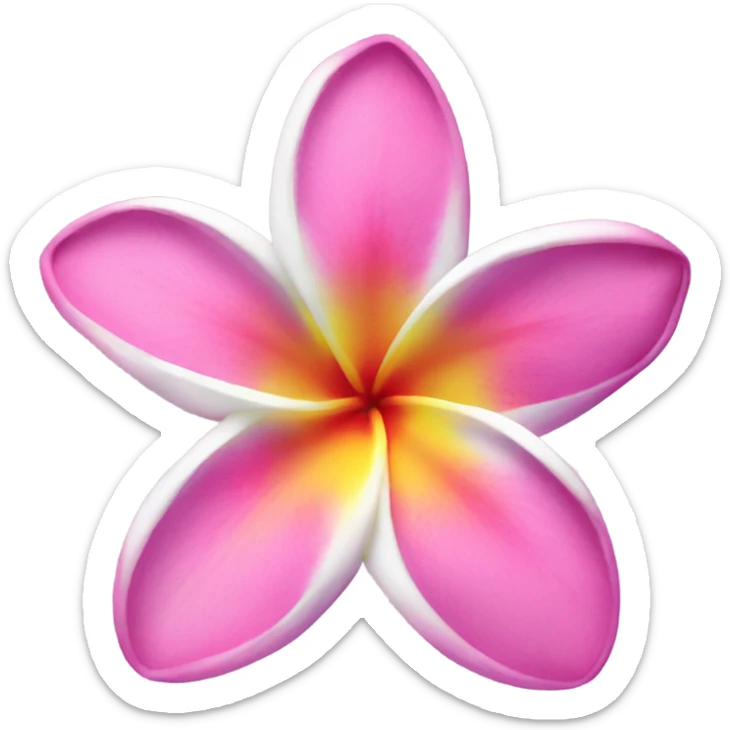 plumeria sticker