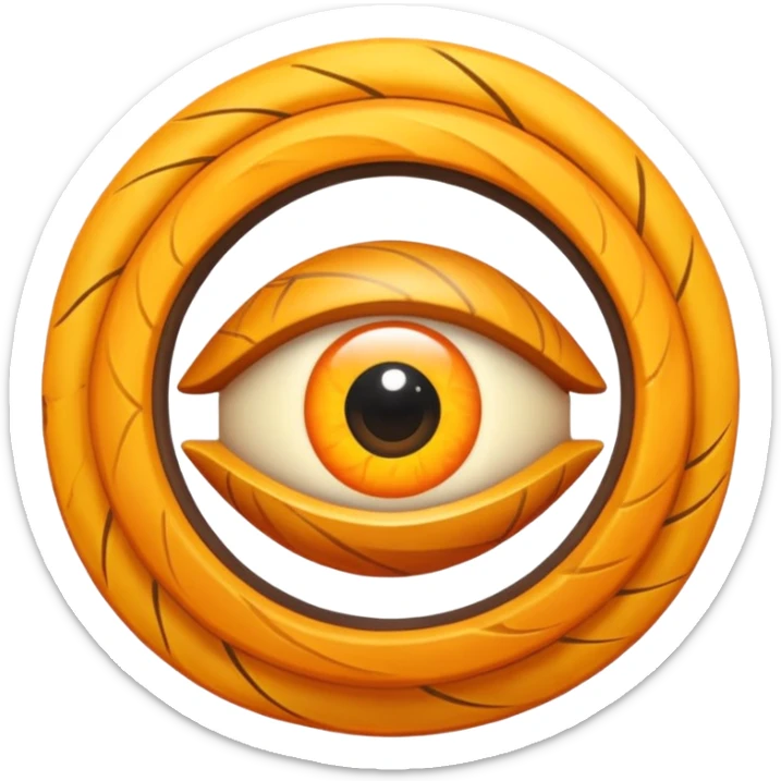 
un ojo tribal combinado con sol y sendero, con un espiral tipo energía ancestral  primitivas

 sticker