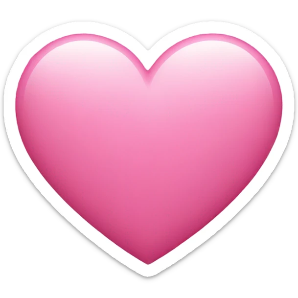 pink heart sticker