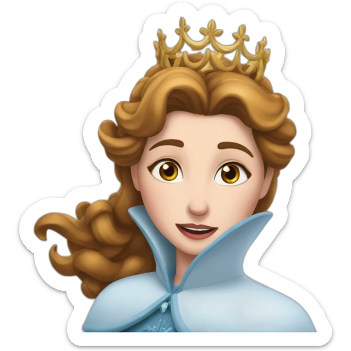 Kristoffe(la reine des neiges )tombant sur le nez sticker