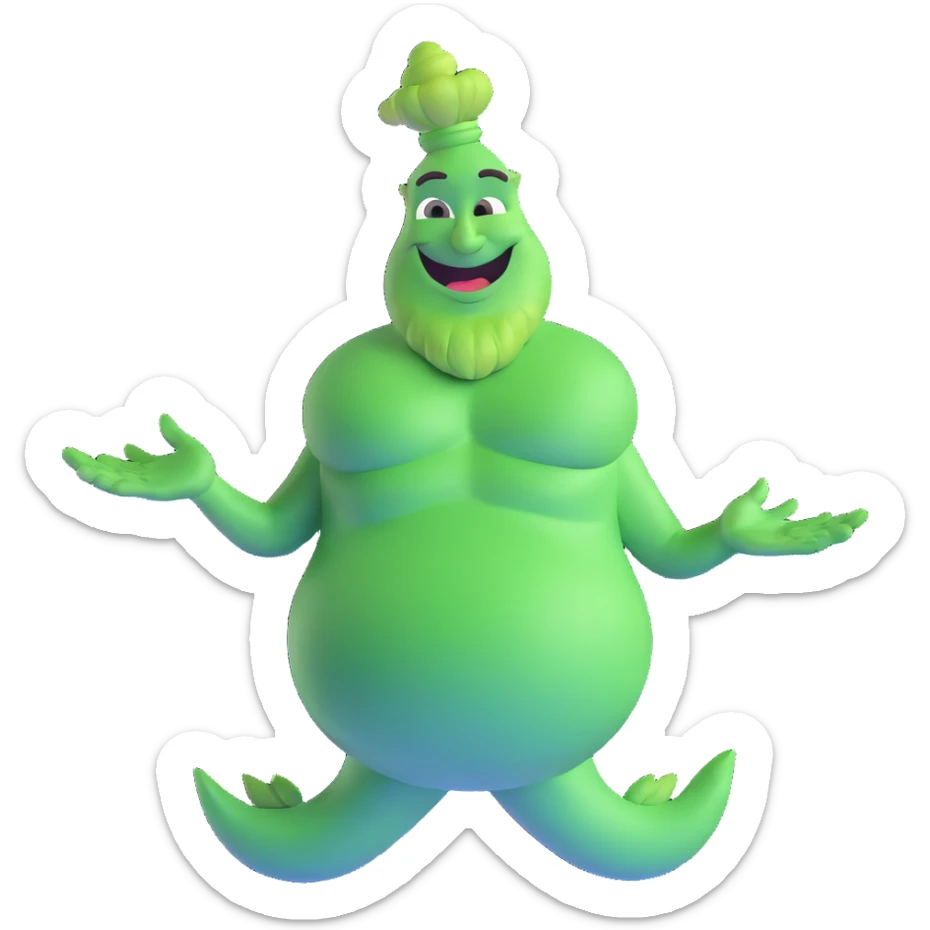green genie sticker