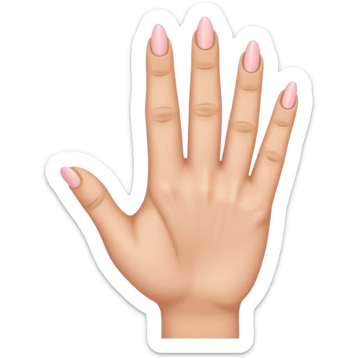 A hand with only the third finger, the thumb, and the pinky pointed up. The ring finger and pointer fingers are down sticker