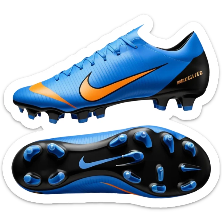 Unas Nike Mercurial vapor 16 elite sg del 2026 negras y con el logo azul sticker