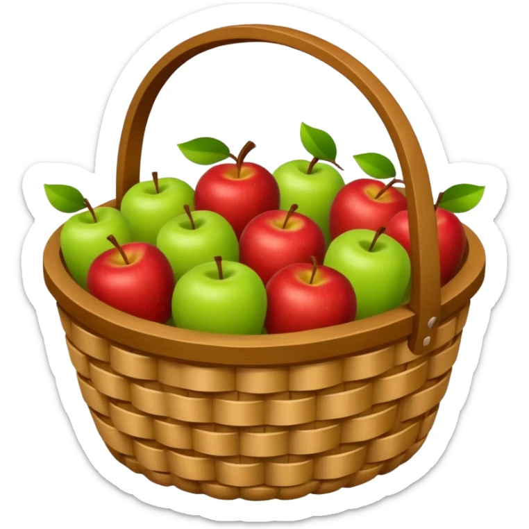 Apple Basket sticker
