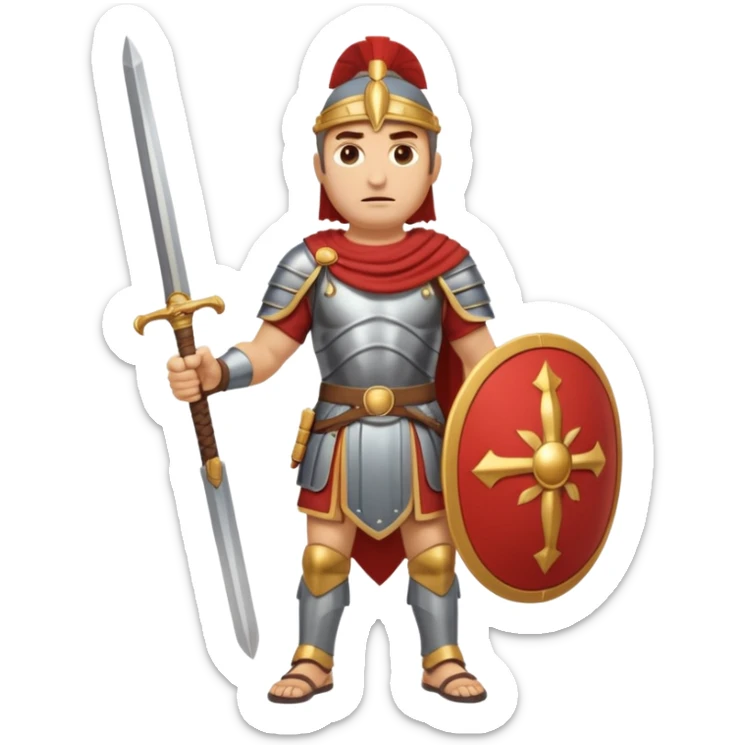 Famoso general cartagines de alto rango de la época púnica, estratega militar muy importante, foto del cuerpo entero sticker