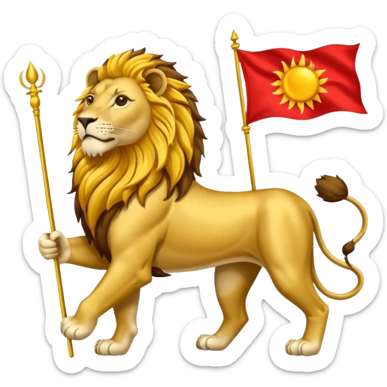 پرچم شیر و خورشید ایران sticker