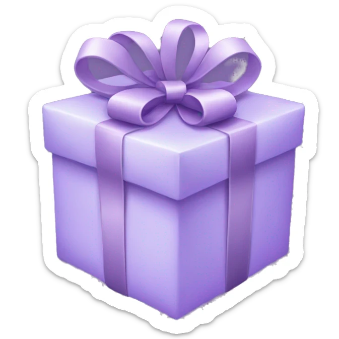 Lilac present sticker