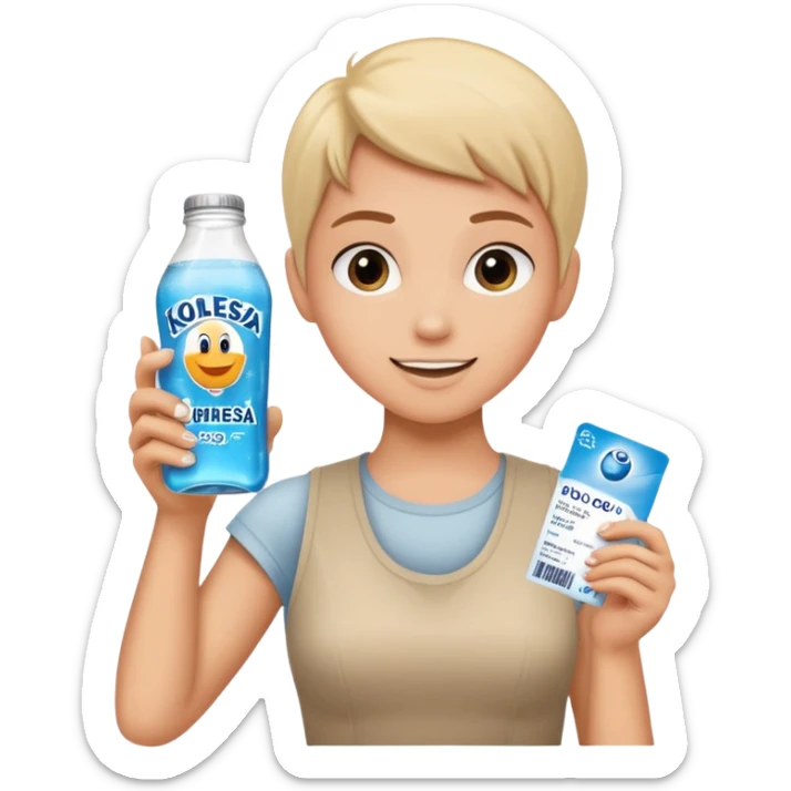 Gutschein für ein Mineralgetränk der Mensa mit Aufschrift Kollegi Disney human sticker