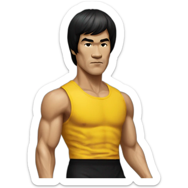 bruce lee sticker
