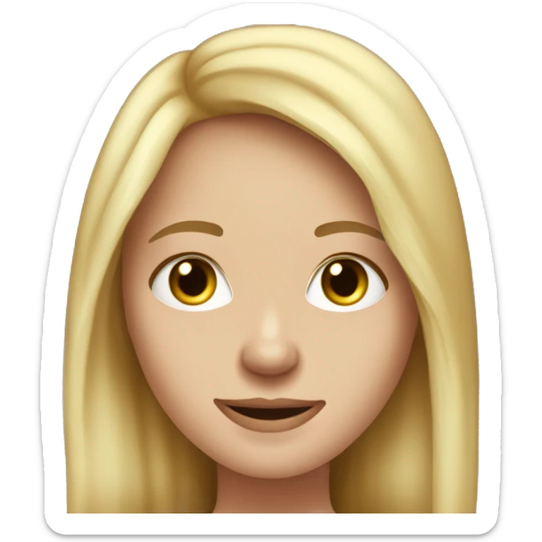 Sarah. She's in her twenties, like me, and she's slim with long blonde hair. She's very friendly but she is noisy. She talks loudly and loves listening to loud music. sticker
