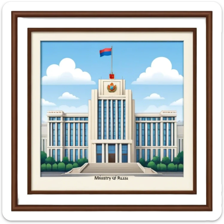 Ministry of Foreign Affairs of Russia headquarter sticker
