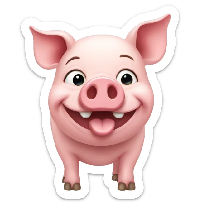 Pig sticker